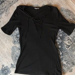 Express Top with tie front